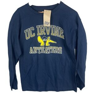 UC Irvine Anteaters Men's Large Long Sleeve College T-Shirt Navy Blue UCI